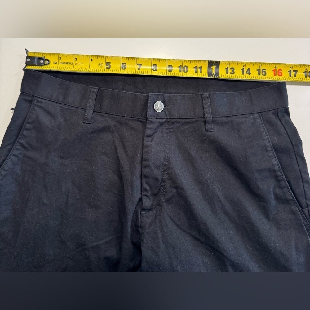 Fabletics Lightweight Pants Mens Size 33x32 Black Golf Chino Performance - Picture 7 of 10